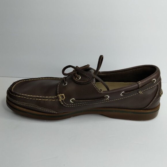 Rockport Washable Footwear Brown Leather Boat Shoes Loafers Size 11.5M - Picture 11 of 14